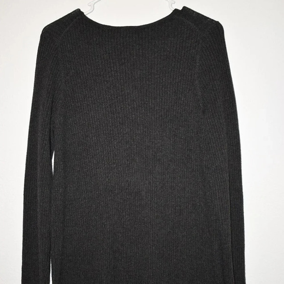 Anthropologie Tunic Sweater Sz M Merino Wool Neutral Lagenlook Minimalist Soft - Picture 7 of 14